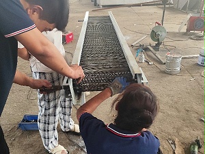 智工网带输送机加工厂耐高温食品加工流水线非标定制