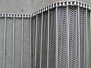 隧道炉清洗机冷却网带耐高温304不锈钢金属网链