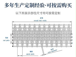 鸡粪烘干机网带-卓远输送设备-北辰烘干机网带生产厂家