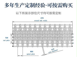 地瓜清洗机网带-不锈钢网带-宁津卓远输送设备