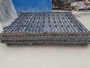 重型矿石输送链板重工业碳钢大滚珠传动板链生产厂家