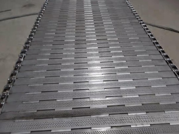 304不锈钢冲孔链板传送带大枣清洗烘干链板线圆孔方孔非标制作