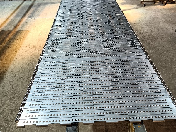重型碳钢传动带金属带冲孔含链条式传动板链非标定制