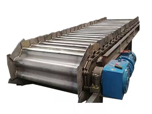 重型鳞板输送机机械废料加工传输线碳钢加厚链板输送机