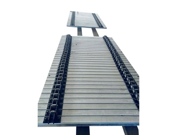 镀锌链板车间生产流水线配件组装传送带重型链板输送机配件